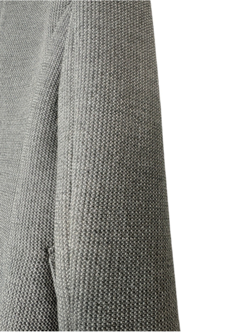 Zara Knit Blazer Jacket Gray Textured Tailored Old Money Preppy Size S - Picture 7 of 11